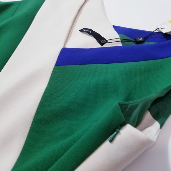 Karen Millen Color Block Sheath Dress New with FLAWS Stains - Picture 8 of 16